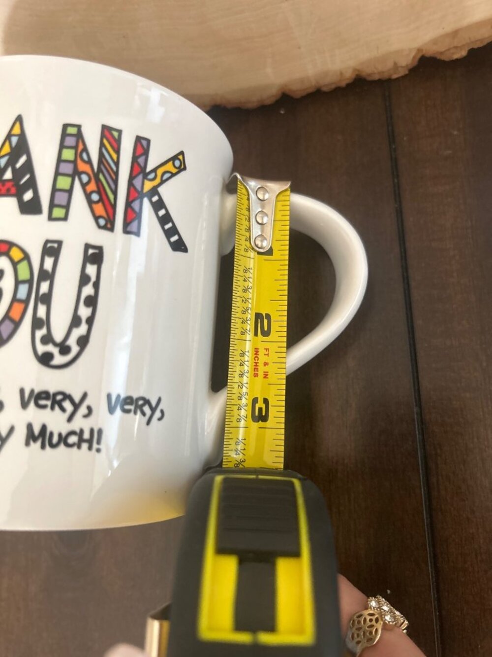 Our Name Is Mud Thank You Mug With Gratitude & Heart Design Dishwasher Safe - Picture 9 of 10